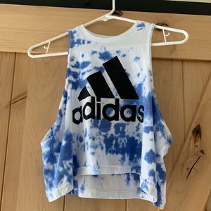 Adidas cropped tank top